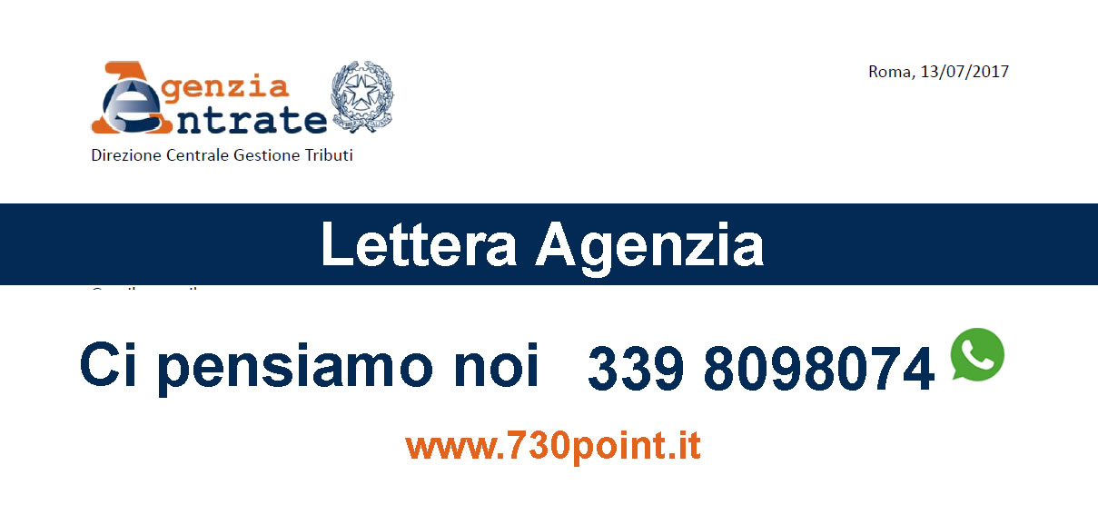 lettera agenzia delle entrate